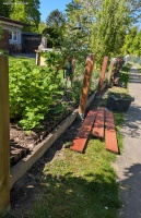 Fertigstellung Gartenzaun