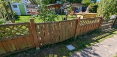 Fertigstellung Gartenzaun