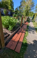 Fertigstellung Gartenzaun